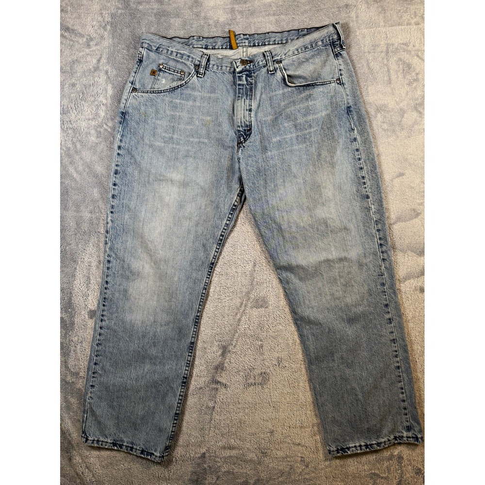 Xtreme Mens Light Wash Blue Denim Jeans Straight Regular Fit 38x30 38MWXBF